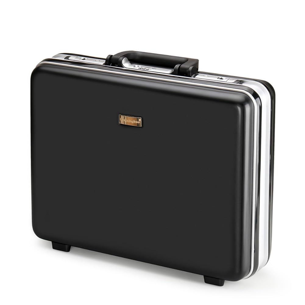 Baxi&barna ABS&PC Business Briefcase, Security Lockbox for Important Documents, New Aluminum Frame Money Box
