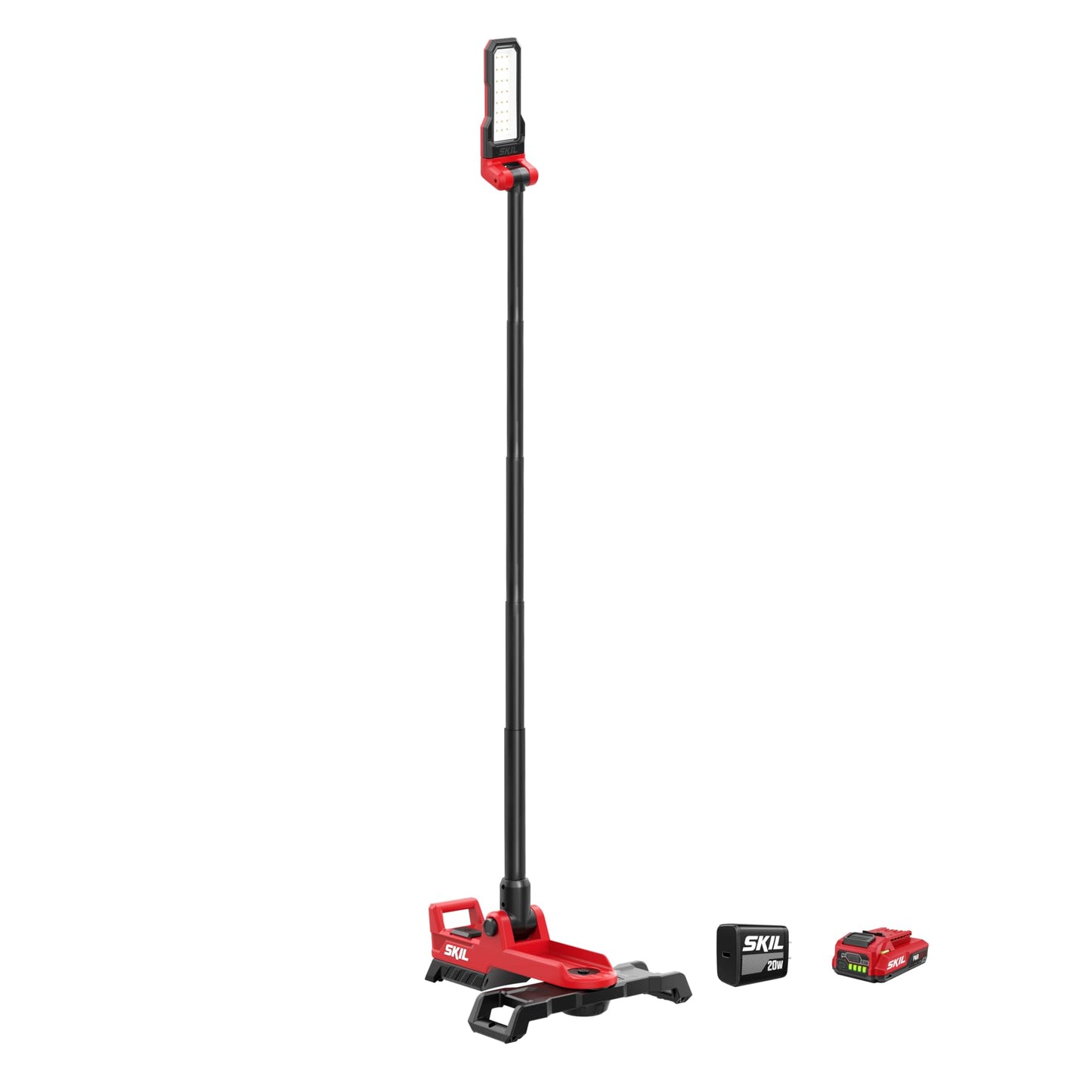 SKIL Compact Tower Light, 20V Kit Including 2.0Ah USB-C Battery and Charger-LH2500D-11