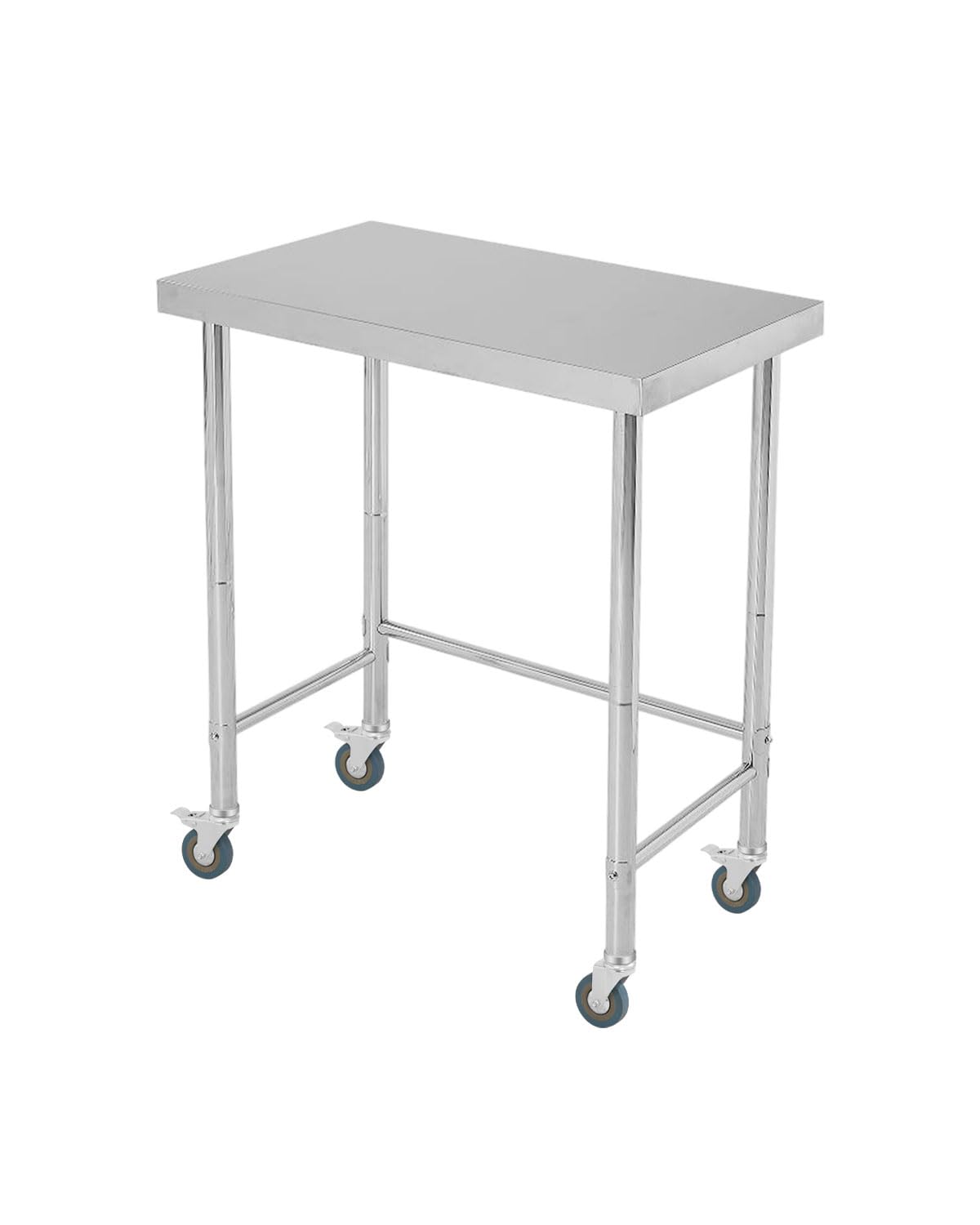 GarveeTech Stainless Steel Table 18x32 in with Wheels, Stainless Steel Kitchen Prep Table, Commercial Utility Work Table