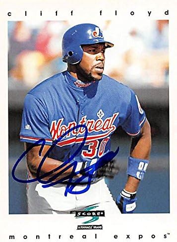 Autograph Warehouse 244895 Cliff Floyd Autographed Baseball Card - Montreal Expos FT 1996 Score - No. 14
