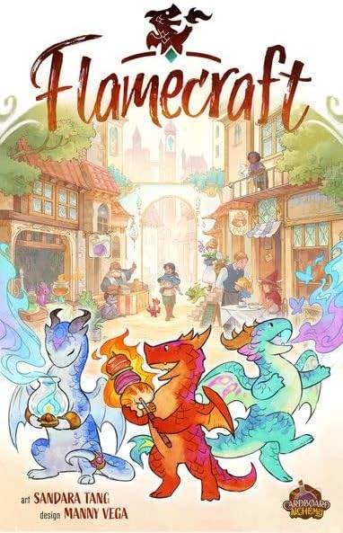 Flamecraft (Standard Edition) - A Dragon Placing Engine Builder for 1-5 Players