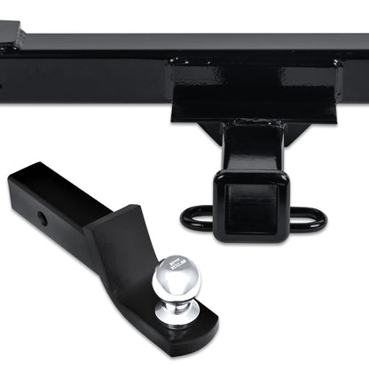 Armordillo Class 3 Trailer Hitch 2-Inch Receiver with Loaded Ball Mount|Compatible with 2011-2017 Ford Explorer / 2013-2017 Ford Police Interceptor Utility|8736197|Tow Hitch|Gloss Black