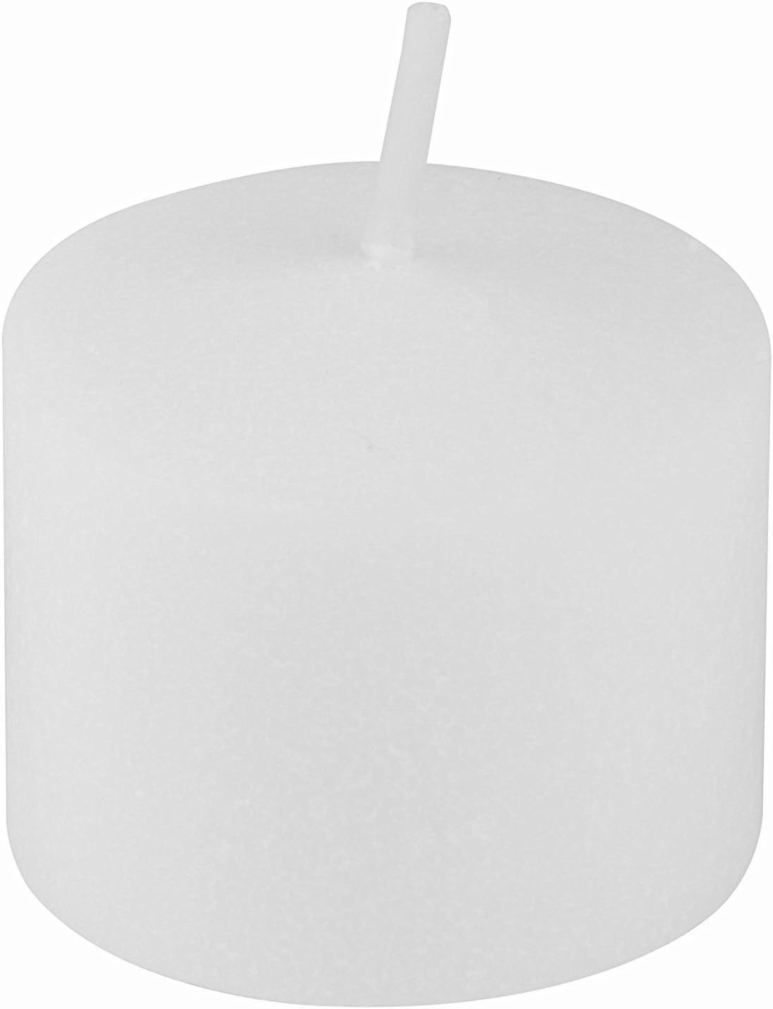 D'light Online Long 10 Hour Burn Time Unscented Votive Candles - Small Candles for Birthdays, Baby Shower, Home Decoration, Restaurants and Weddings (White, 10 Hour - Set of 12)