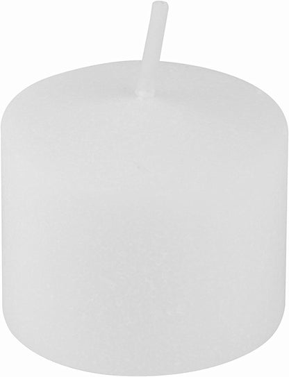 D'light Online Long 10 Hour Burn Time Unscented Votive Candles - Small Candles for Birthdays, Baby Shower, Home Decoration, Restaurants and Weddings (White, 10 Hour - Set of 12)