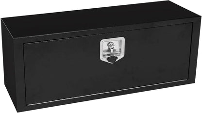 YRCHOFQU 36" Steel Underbody Toolbox – Lockable T-Handle, Powder-Coated, Weatherproof Storage for Workshop, Garage, Utility Rooms