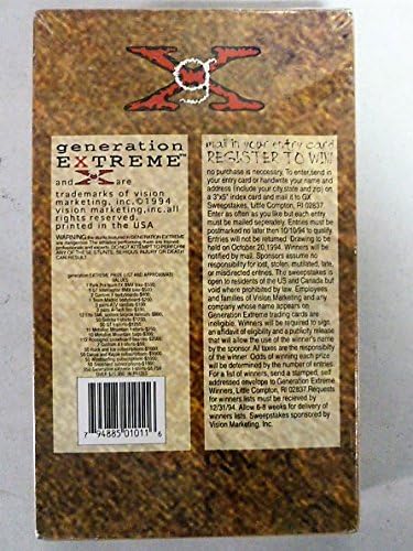 1994 Vision Marketing Inc Generation Extreme Extreme Sports Trading Cards
