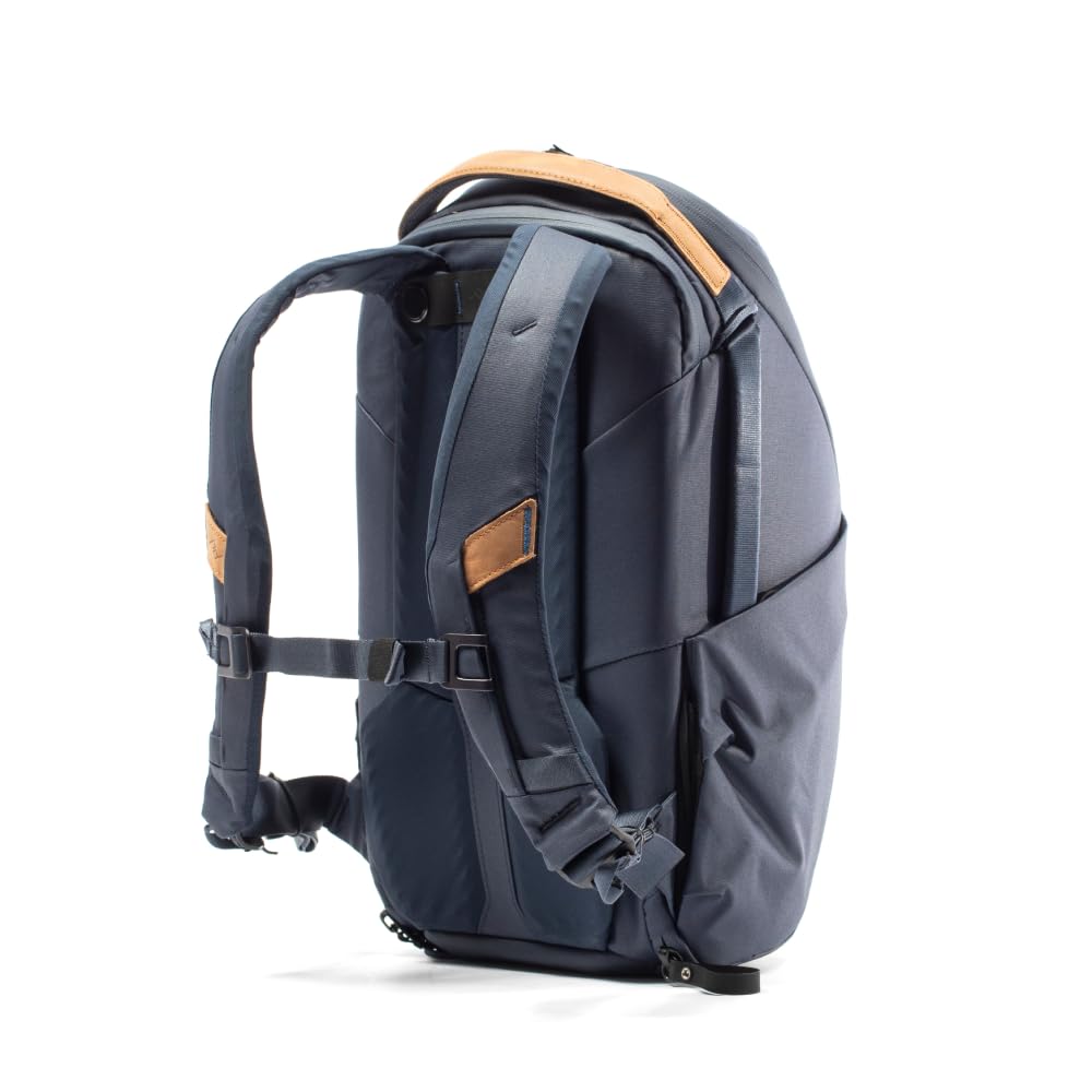 Peak Design Everyday Backpack Zip 20L, Black, 270-Degree Zip, Dual Side Pockets, FlexFold Dividers, Fits 15" Laptop, For Camera Carry, Daily Commutes or Travel, Versatile Backpack for Men and Women
