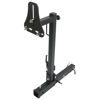 JDMSPEED RV Spare Tire Carrier Mount Adjustable Trailer Hitch with 2 Inch Receiver Compatible with 16" 16.5" 19.5" 22.5" 24" Wheels for Vans SUVs and Motorhomes