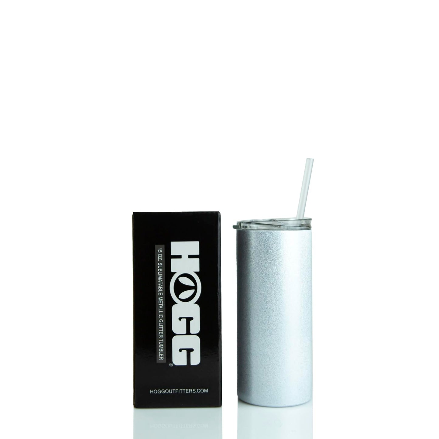 Hogg 15oz Sublimatable Metallic Glitter Tumbler Case (25 Pack) DIY, Customizable, Add Logo, Vinyl, Alcohol Ink, or Glitter & Epoxy To Any Cup. Bulk/Wholesale Sublimation Tumblers