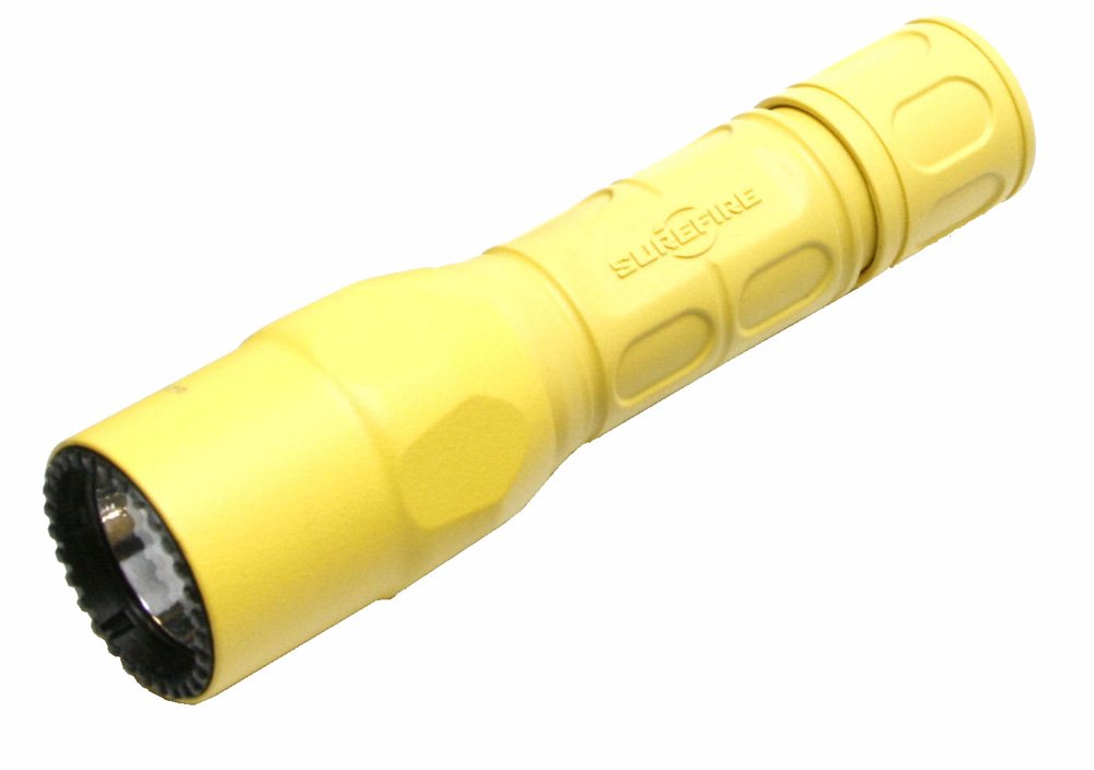 SureFire G2X Pro Dual-Output LED Flashlight with Click Switch, Yellow
