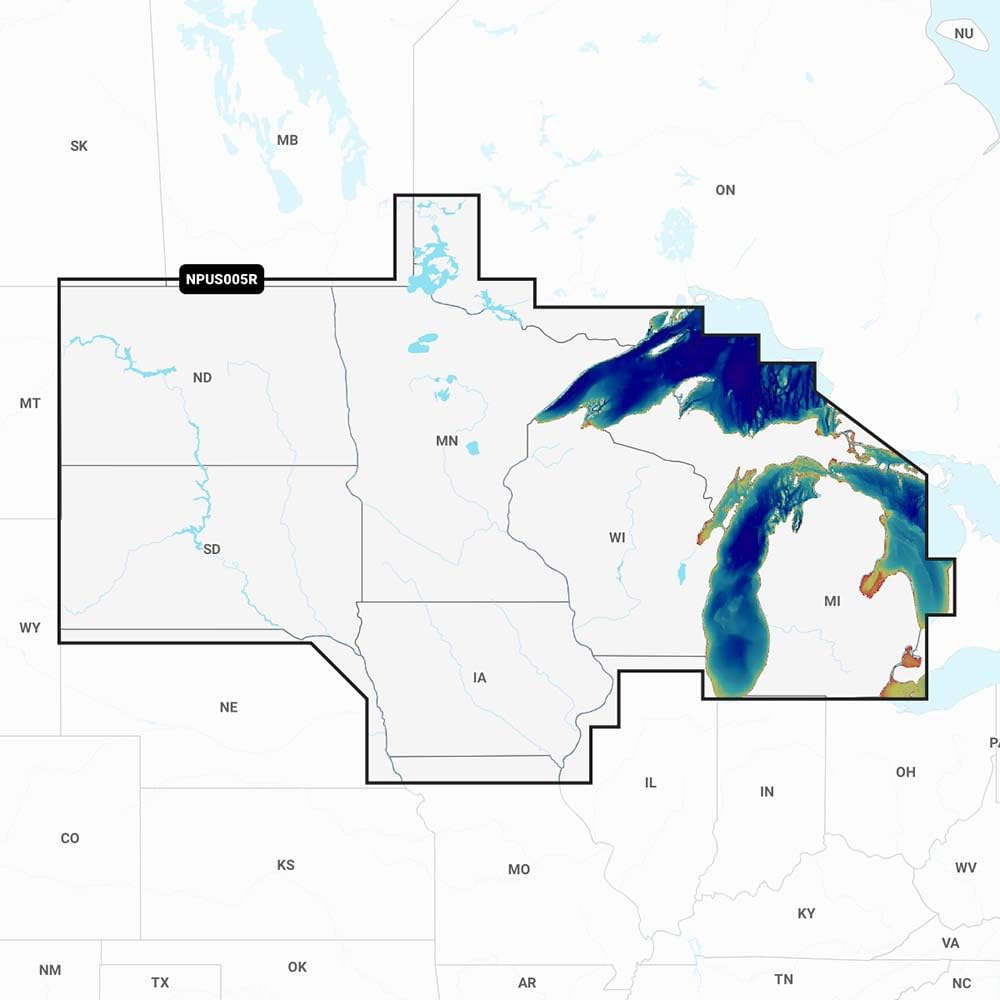 Navionics Marine Cartography; U.S. North,Black