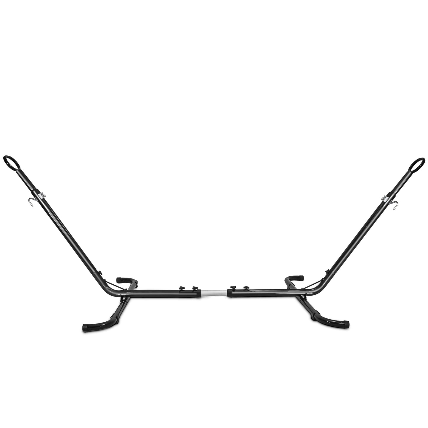 Homgava Universal Double Hammock Stand, Heavy-Duty Hammock Stand for Outside, 440-Pound Capacity, Indoor and Outdoor Portable Hammock Stands for Backyard Camping Beach, Black
