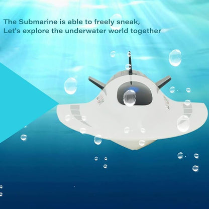 GoolRC Mini RC Submarine Boat Remote Control Waterproof Diving Toy (White)