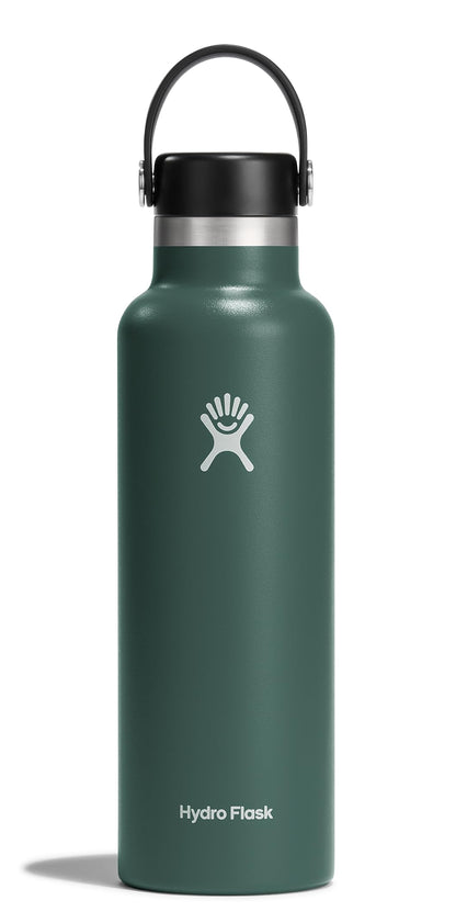 Hydro Flask Water Bottle - Insulated Stainless Steel - Non Spill, Leakproof in 21 Oz Fir Green