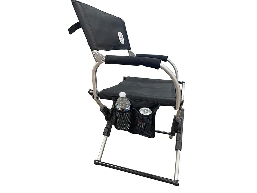 YTZ Outdoor [2024 Portable Camping Chair with Carry Bag, Compact, Lightweight Collapsible Arm Chair for Outdoor Camping, Sports, Tailgates, Beach, and Fishing; Supports up to 250lbs