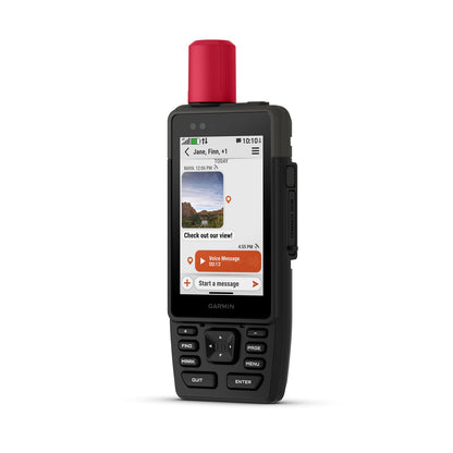 Garmin GPSMAP H1i Plus Rugged Hiking Premium GPS Handheld Navigator with inReach Plus Satellite Technology to Share Text, Photos, Voice Messages, SOS Off-Grid, Long Battery Life, Preloaded Maps Bundle