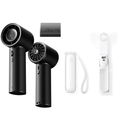 JISULIFE 3 IN 1 Mini Portable Fan & Handheld Fan Pro1 Mini, Elite PU Leather, 30 Hour Cooling Power