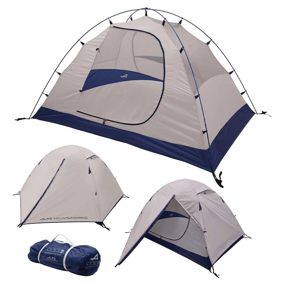 ALPS Mountaineering Lynx 4-Person Backpacking and Camping Tent, Weatherproof, Spacious and Ventilated Backpacking Tent/Family Camping/Simple Assembly