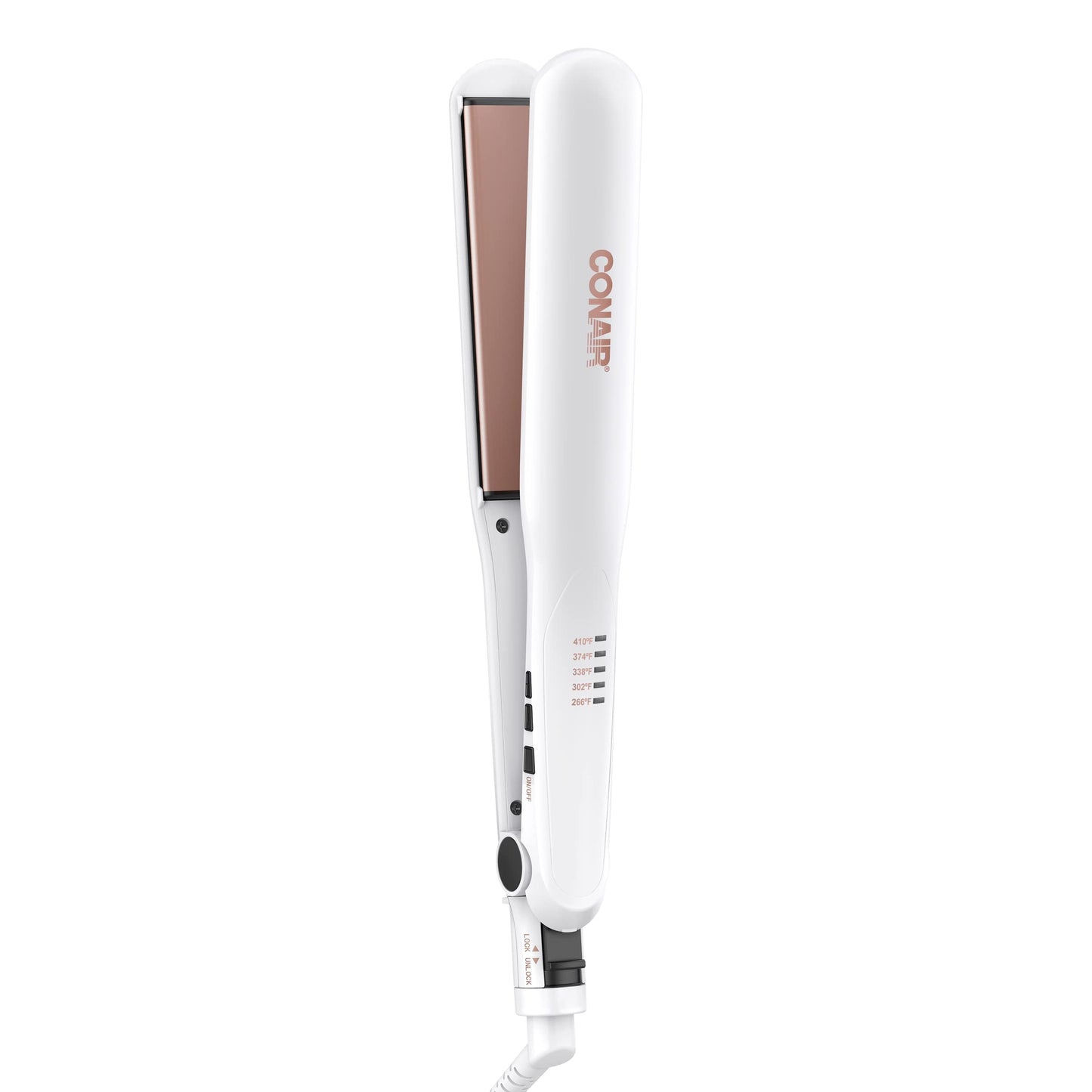 Conair Double Ceramic Flat Iron, 1 1/2-inch Wet-to-Dry Hair Straightener