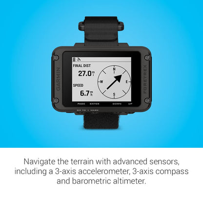 Garmin Foretrex 801, Wrist-Mounted GPS Navigation, Upgraded Multi-Band GNSS, Longer Battery Life
