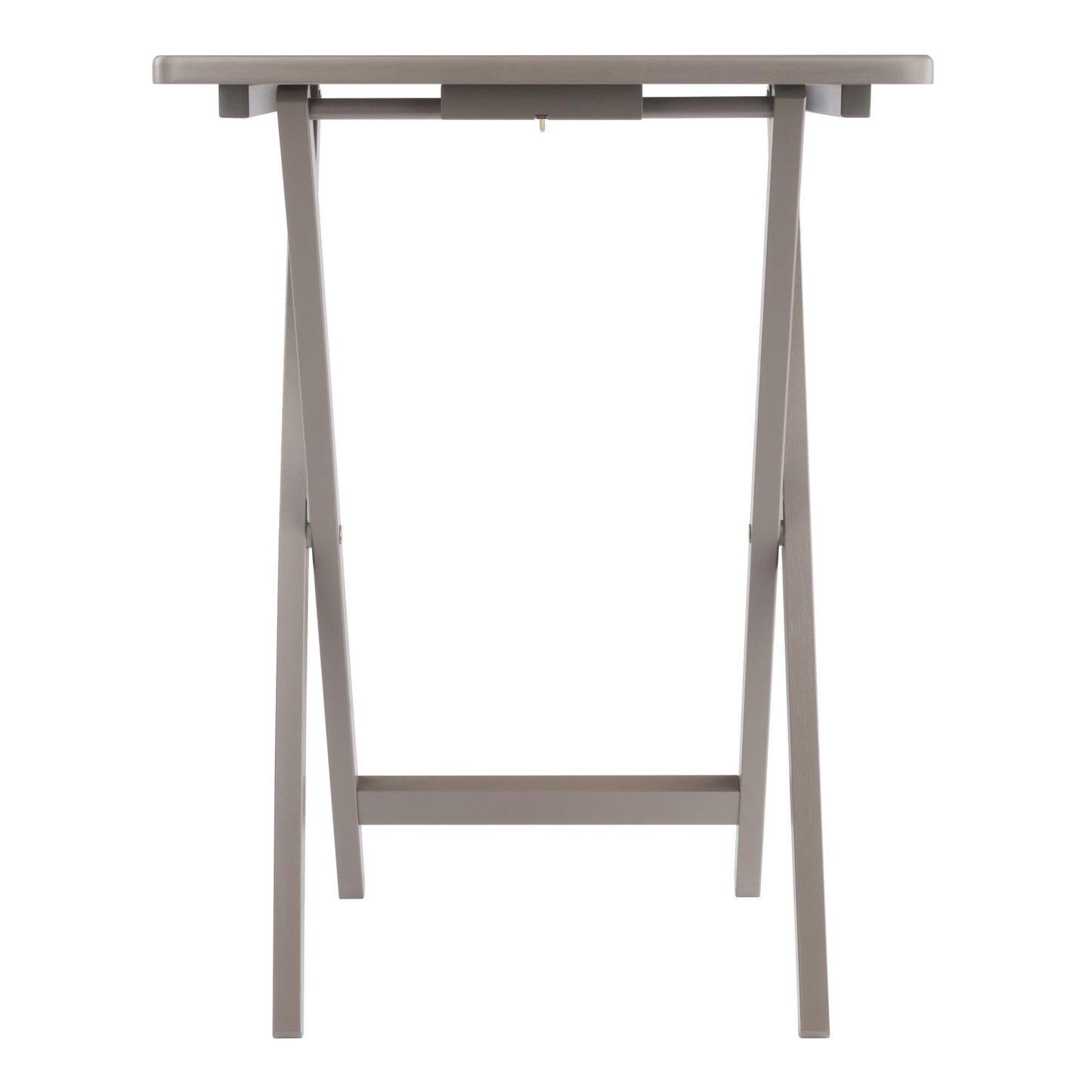 Winsome Alex Set of 4 Foldable Snack Tables with Storage Rack, Easy to Store Portable Fold Up Table Set for Kitchen, Living Room TV Dining, Crafts, Puzzles, Work from Home
