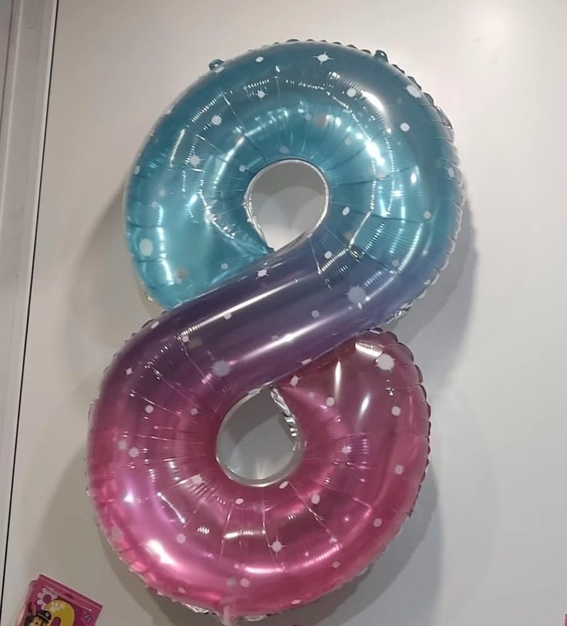 Starry Sky 2 Balloon, Number Balloons 40 Inch, 2nd Balloon Number Birthday Decorations, Second Two Birthday Party Supplies, Number 2 Balloon