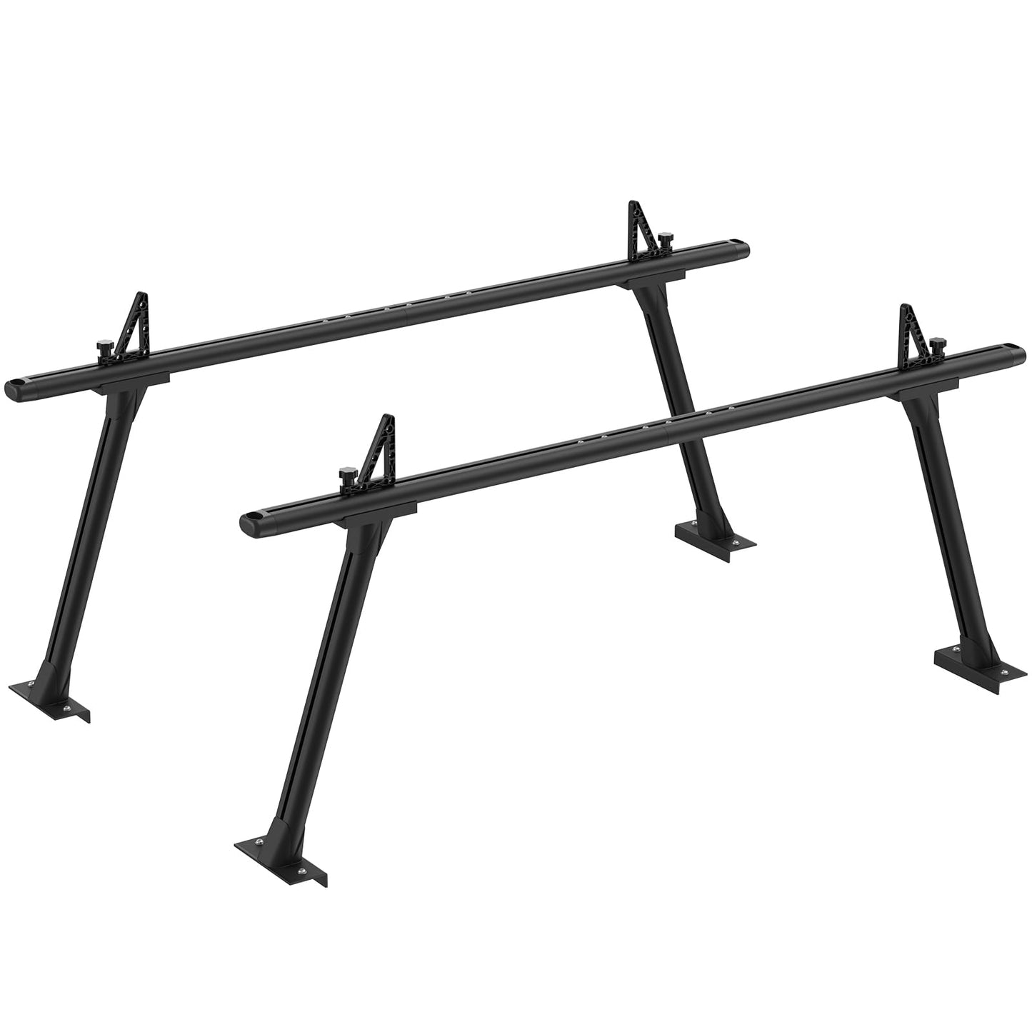 GORWARE Truck Ladder Rack, Aluminum Truck Rack 800lbs Capacity Adjustable Truck Bed Rack for Kayak, Surfboard, Tent, Ladder