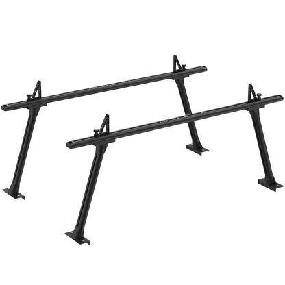 GORWARE Truck Ladder Rack, Aluminum Truck Rack 800lbs Capacity Adjustable Truck Bed Rack for Kayak, Surfboard, Tent, Ladder