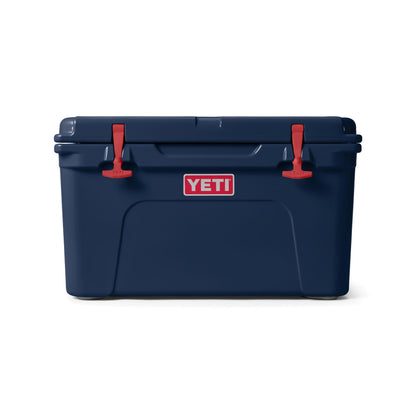 YETI Tundra 45 Cooler, Navy/Rescue Red
