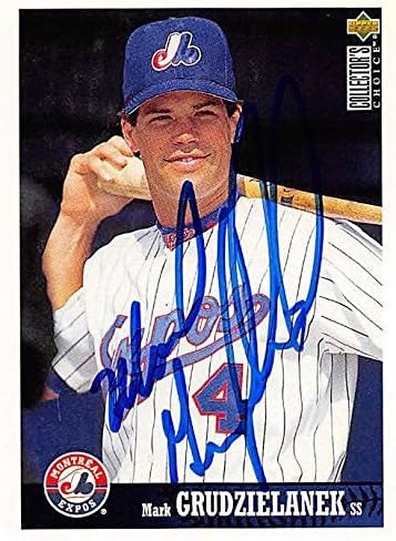 Sports Memorabilia Autograph Warehouse 244826 Mark Grudzielanek Autographed Baseball Card - Montreal Expos FT 1997 Upper Deck - No. 163