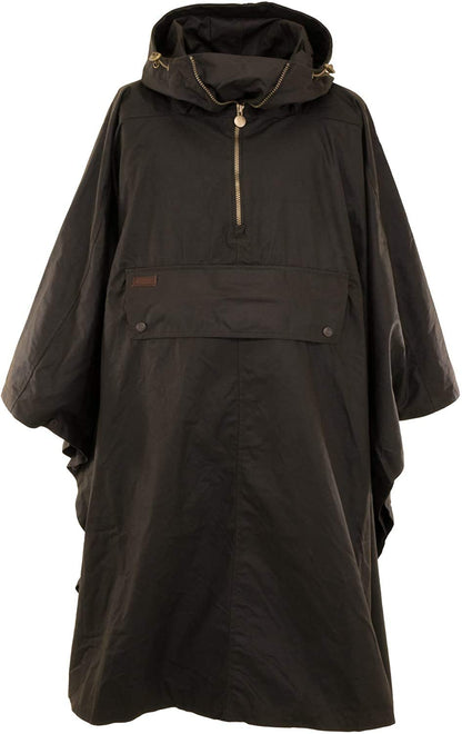 Outback Trading Unisex 2101 Waterproof Breathable Packable Cotton Oilskin Poncho - One Size