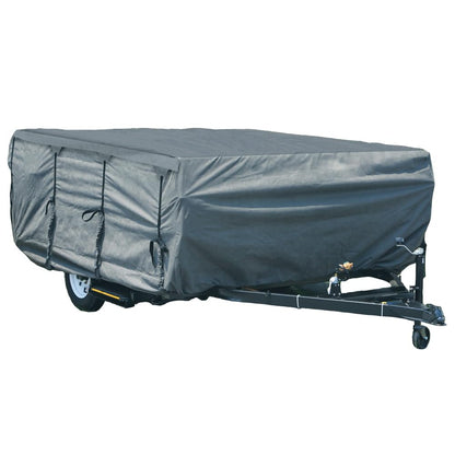GEARFLAG Pop-up Folding Camper Cover Fits 18'-22' with Reinforced Windproof Side-Straps Anti-UV Water-Resistance Heavy Duty Triple Layers for Trailer RV (Fits 18' - 22')