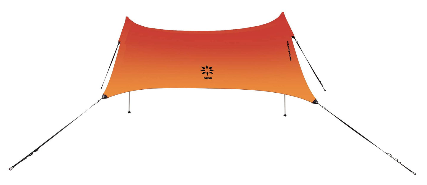 Neso Sidelines Grande Sports Tent - Lightweight and Portable Sun Shelter and Shade Tent for Outdoor Activities - Patented Reinforced Corners - UPF 50+ Sun Protection - 7ft Tall, 11 x 4.5 ft - Sunset