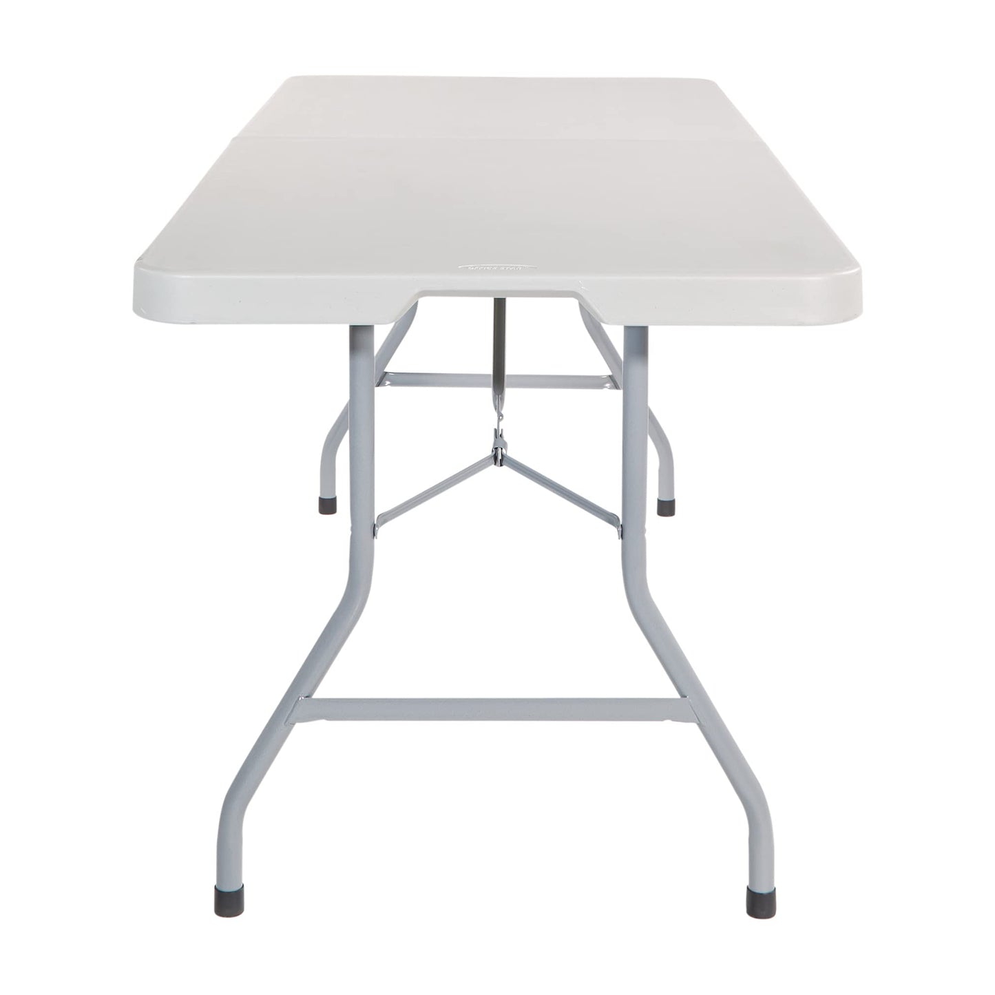 Office Star Resin 6 Foot Folding Bench and 6 Foot Resin Center-Folding Portable Table