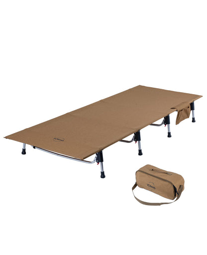 iClimb 1 Folding Table and 1 Super Easy Assemble Cot, Ultralight Compact for Adults Outdoor Camping Backpacking Hiking