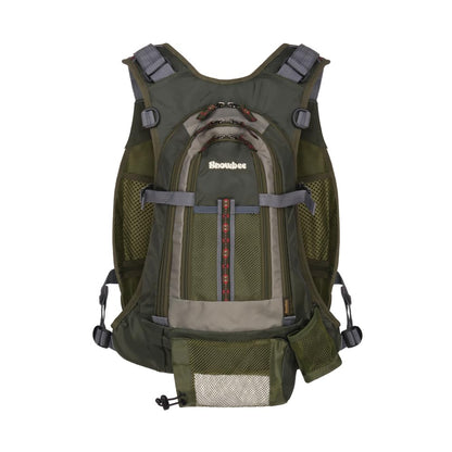 Snowbee Fly Vest Backpack – One‑Size Adjustable Fly Fishing Vest with Built‑in Expandable Backpack, 840D Rip‑Stop Waterproof Fabric & Multiple Gear Pockets for River & Bank Anglers
