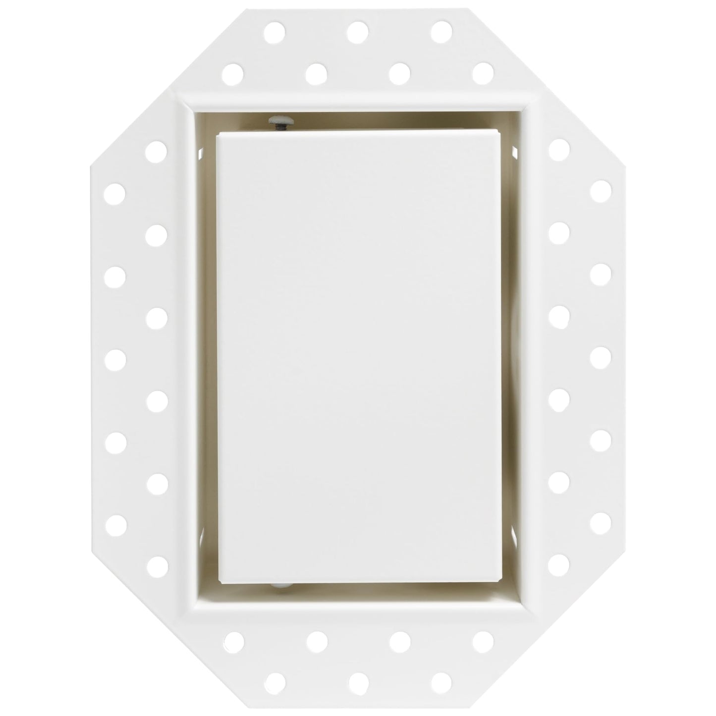 Fittes Flush Drywall No-See Receptacle Mount [Luxe] - 1 Gang - Satin White