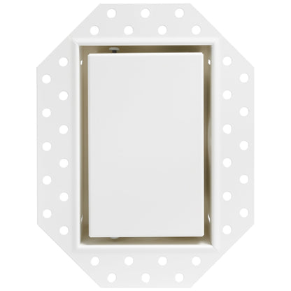 Fittes Flush Drywall No-See Receptacle Mount [Luxe] - 1 Gang - Satin White