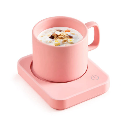 VOBAGA Coffee Mug Warmer for Desk with Auto Shut Off & 3-Temp Settings, Coffee Cup Warmer with Smart Safety Alert Home Office Accessory, Perfect for Coffee, Tea, Milk (No Mug)
