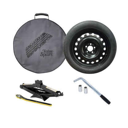 Spare Tire To Fit 2024 Toyota Prius Prime Models Including Tire Changing Kit Plus Storage Case, Black