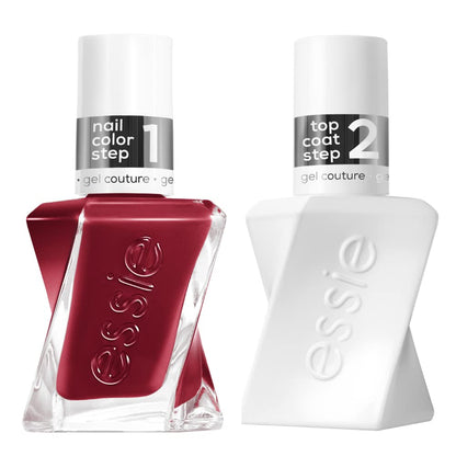 Essie Gel Couture Longwear Nail Polish Kit, Sheer Nude Pink, Fairy Tailor + Top Coat, 0.46 fl oz each
