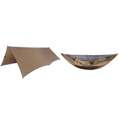 OneTigris KOMPOUND Camping Hammock + OneTigris Bulwark Waterproof Camping Tarp