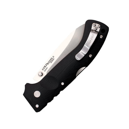 Cold Steel Ultimate Hunter 3.5" S35VN Razor-Sharp Blade 5" G-10 Easy-To-Grip Orange Handle Hunting Folding Knife with Tri-Ad Locking Mechanism