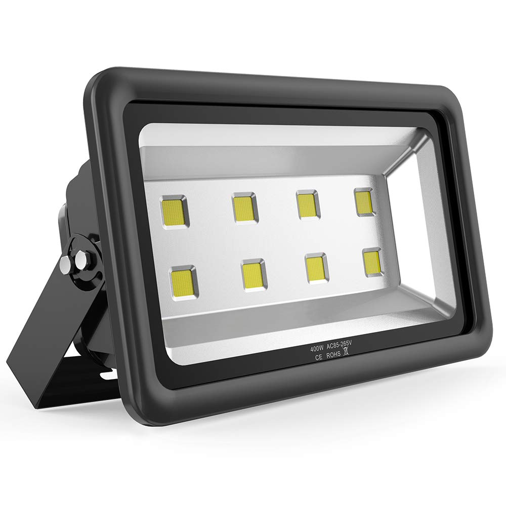 SOUTHLEVY 400W Outdoor LED Flood Light, 40000LM Super Bright, 110-285V, IP66 Waterproof, 6000K Daylight White Security Lights,Lighting for Playground Yard Stadium Lawn Ball Park
