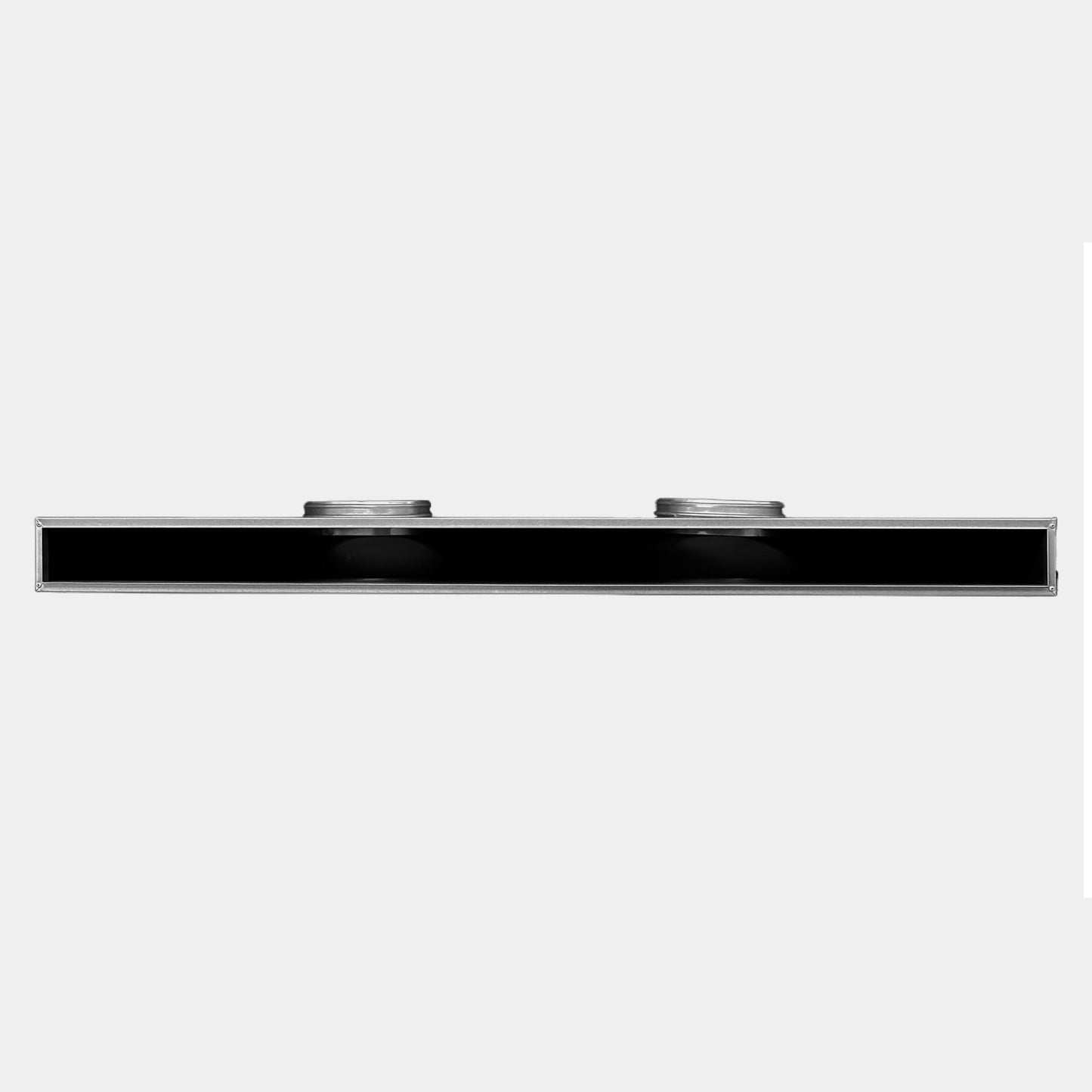 BUILDMART - 60" Plenum Box for [60" Linear Slot Diffuser - (2 Slot) Double Slot] Premium Insulated Galvanized Sheet Metal Plenum Box for Heating and Cooling - Texas Buildmart