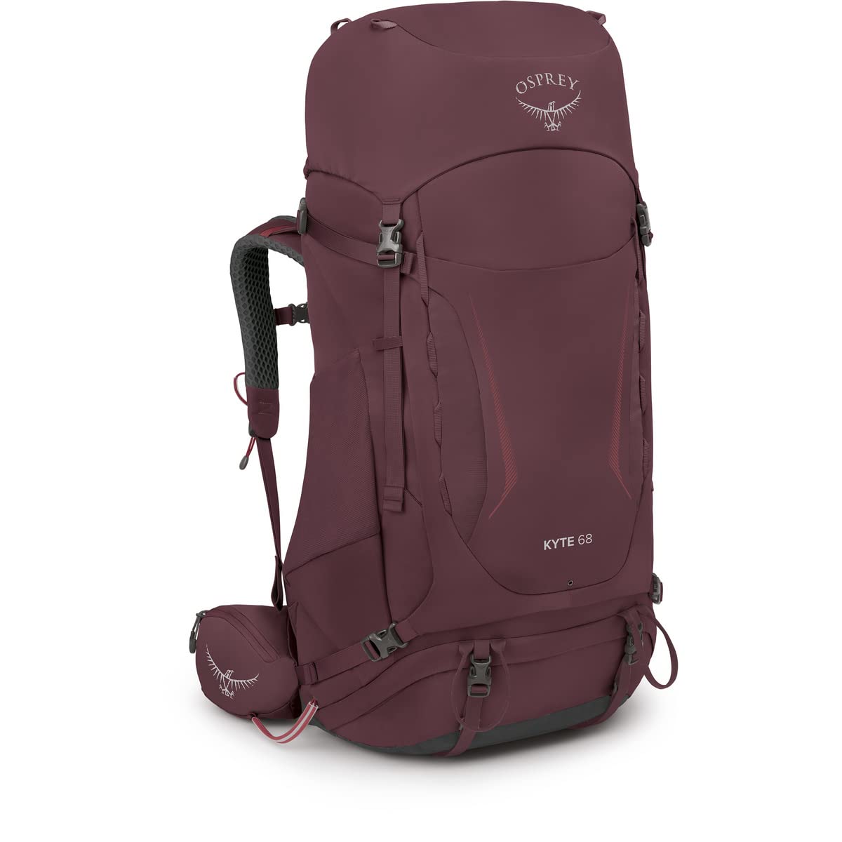 Osprey Kyte 68L Women's Backpacking Backpack with Hipbelt, Elderberry Purple, WXS/S