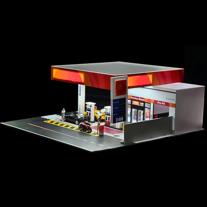 1/64 Scale Mini Building Scene Model (Cars Figures Not Included)