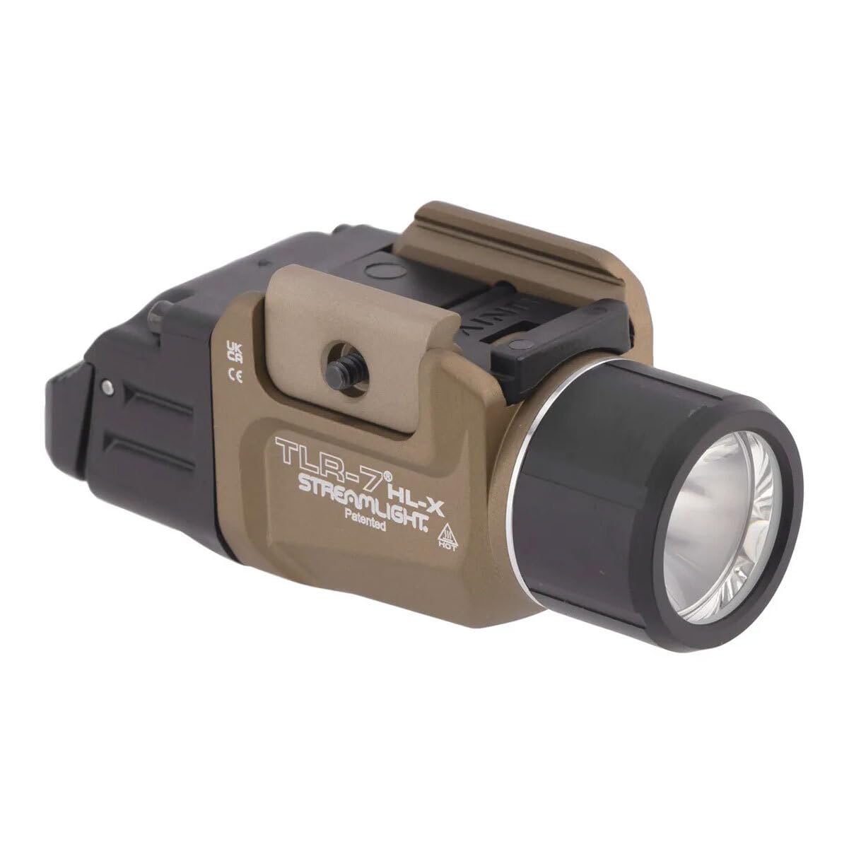 Streamlight 69459 TLR-7 HL-X USB 1000-Lumen 22000-Candela Rechargeable Rail Mounted Weapon Light with Interchangeable High & Low Switches and Key Kit, Flat Dark Earth