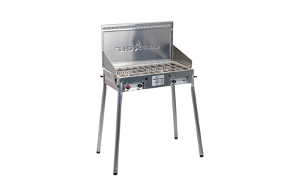 Camp Chef Mountaineer 2-Burner Camp Stove - Portable Aluminum Cooktop with 40,000 Total BTUs of Power, Wind Screen & Matchless Ignition