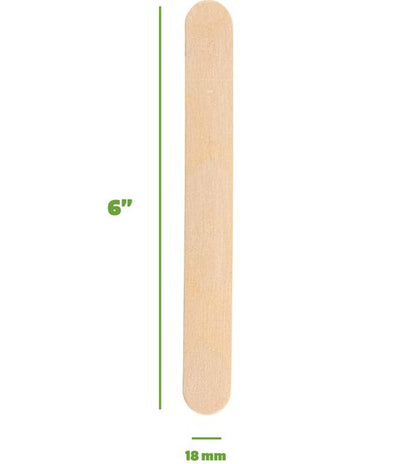 Gusto [1000 Count] Jumbo 6 Inch Wooden Multi-Purpose Popsicle Sticks, Craft Sticks for ICES, Ice Cream, Waxing, Tongue Depressor Wood Sticks -(Formerly Comfy Package)
